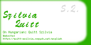 szilvia quitt business card